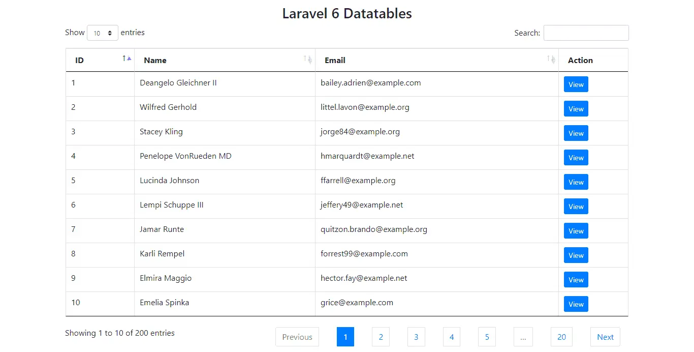 How To Implement Yajra Data Tables In Laravel 6 Programming Fields